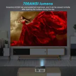 Goojodoq Proyektor Profesional Android 4k Wifi Full Hd 1080p 15500lm Suporta Android Sincronizando a Tela do Smartphone Home