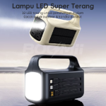BOOMii Powerbank 200000mAh 3in1 Kabel Bawaan Solar Powerbank 4Output LED Darurat Portable Power Bank - gambar produk 2