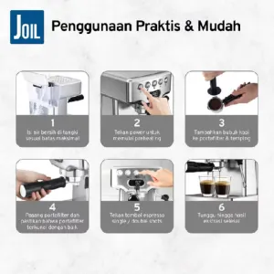 Joil Pressio Origin Mesin Kopi Espresso Machine 58mm Coffee Maker Rumahan - EP1