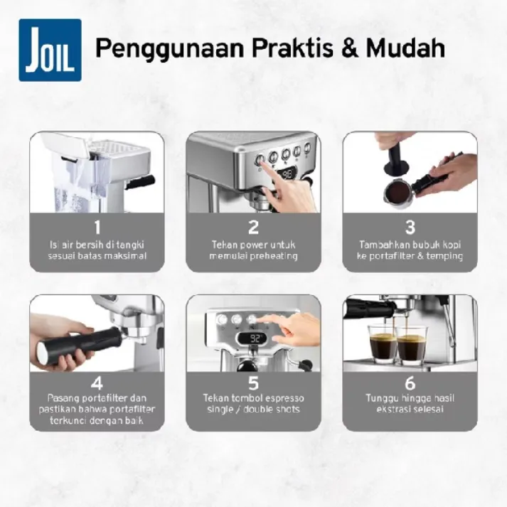 Joil Pressio Origin Mesin Kopi Espresso Machine 58mm Coffee Maker Rumahan - EP1
