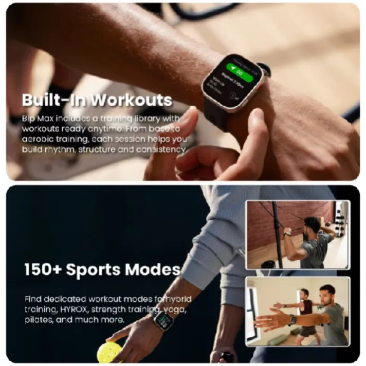 Amazfit BIP Max Smartwatch | GPS Sport Watch | Baterai 21 Hari | AMOLED Display | Waterproof 5 ATM | 140+ Sports Modes