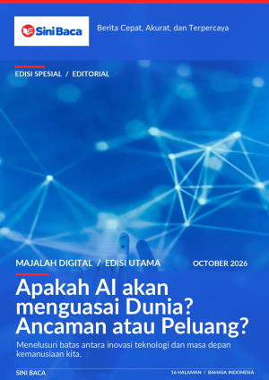 Sampul majalah digital Apakah AI akan menguasai Dunia? Ancaman atau Peluang?